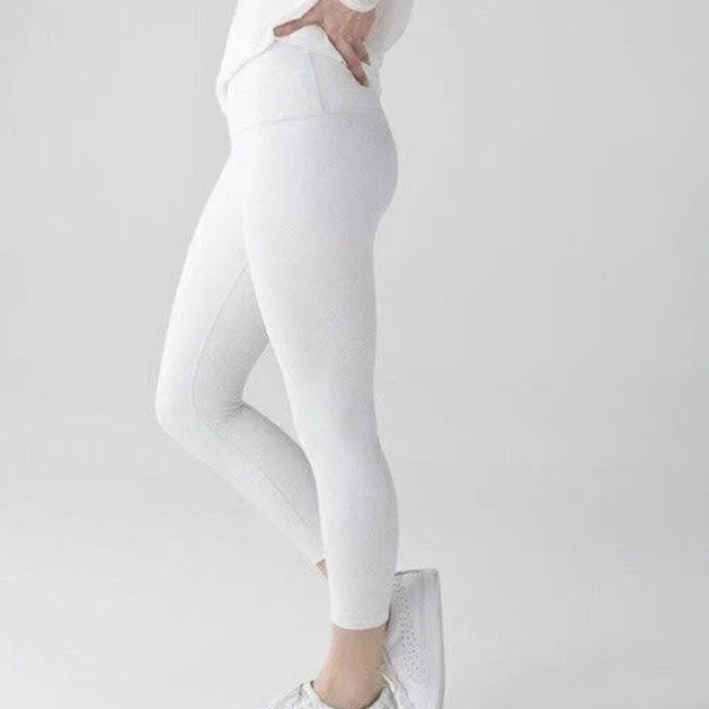 Lululemon White Paisley Leggings